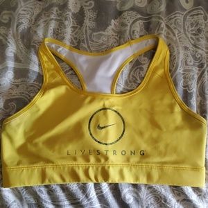 Nike pro livestrong sports bra